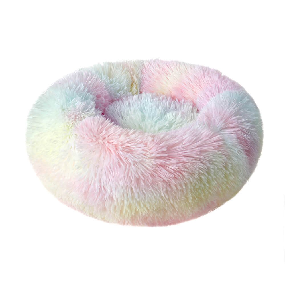 Small Large Pet Dog Puppy Cat Calming Bed Cozy Warm Plush Sleeping Mat Kennel, Round Small Large Pet Dog Puppy Cat Calming Bed Cozy Warm Plush Sleeping Mat Kennel, Round